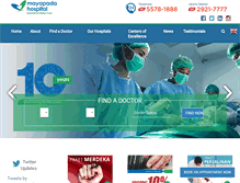 Tablet Screenshot of mayapadahospital.com